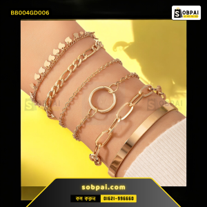 Elegant Bohemian Gold Chain Bracelet Set - GOLD