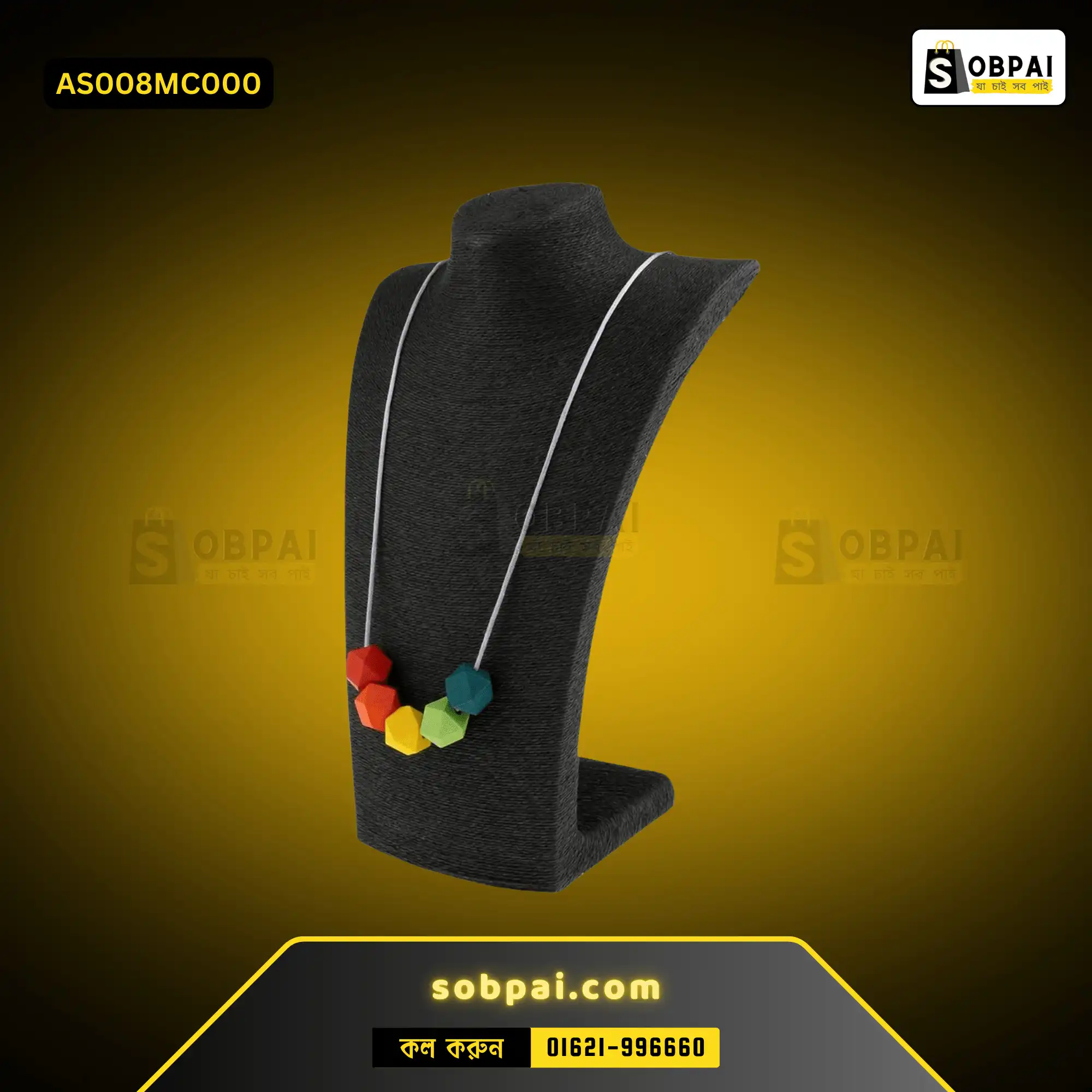 Natural Wooden Necklace for Women -Random - Image 3