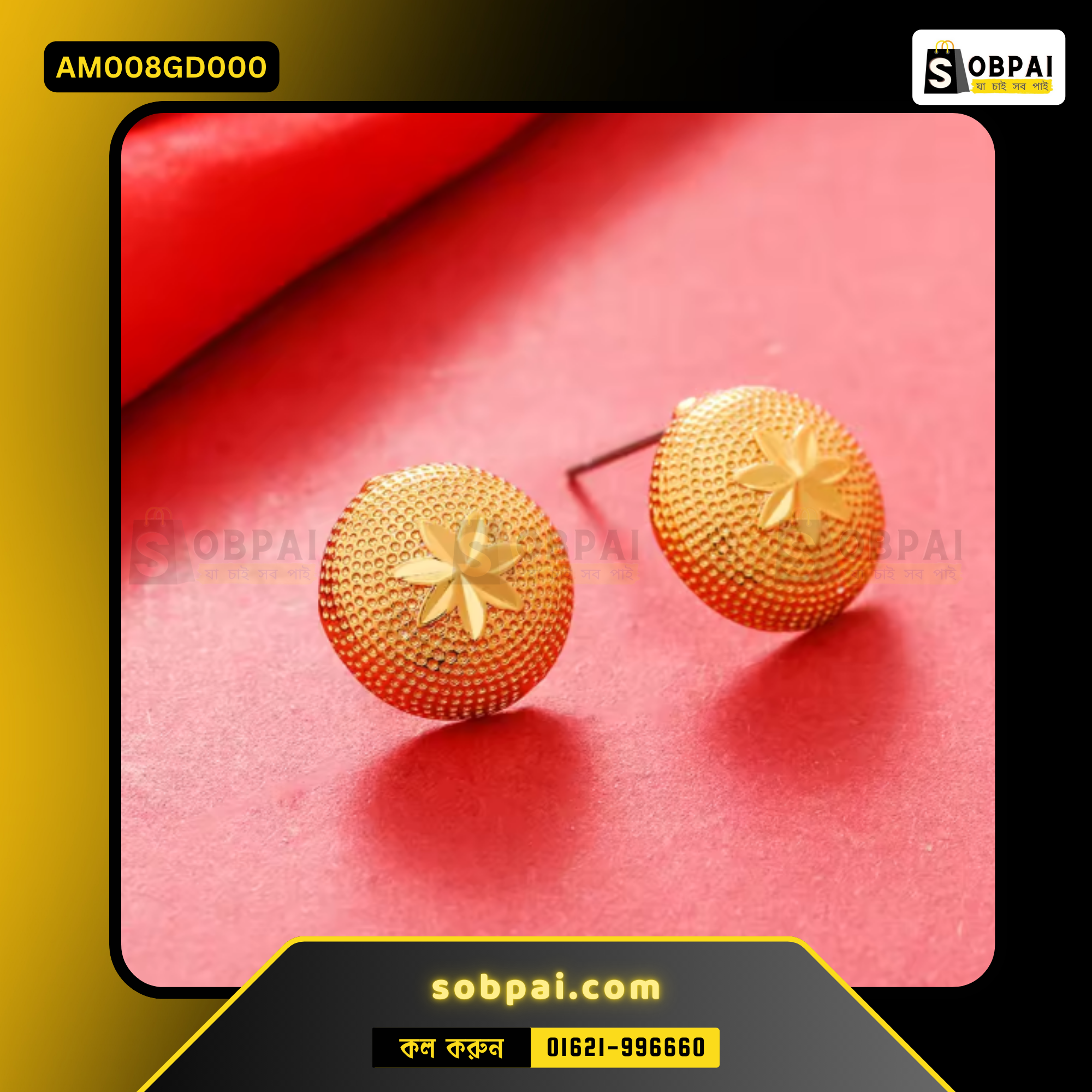 Elegant 24K Gold Drop Earrings - Image 4