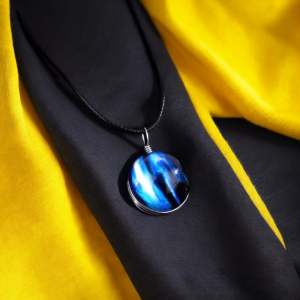Universe Necklaces Luminous Glow In The Dark Pendant Space Star Glowing Resin Necklace - Fashionable Glass Luminous Necklace by SobPai