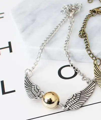 Unisex Magic Academy Wing Pendant Bracelet Bangle Jewelry Accessory ? Durable Alloy with Angel Wing Design, Perfect Gift for Special Occasions, Adjustable Length 25.5 cm ? SobPai - Image 3