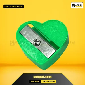 Cute Heart-Shaped Pencil Sharpeners (Green)