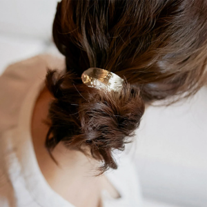 SobPai 2024 Fashion Hot Woman Leaf Hairband Rope with Elastic Ponytail Holder - Trendy Metal Hair Accessories for Party and Holiday