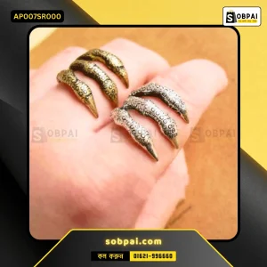 Retro Punk Claw Ring for Women - Silver