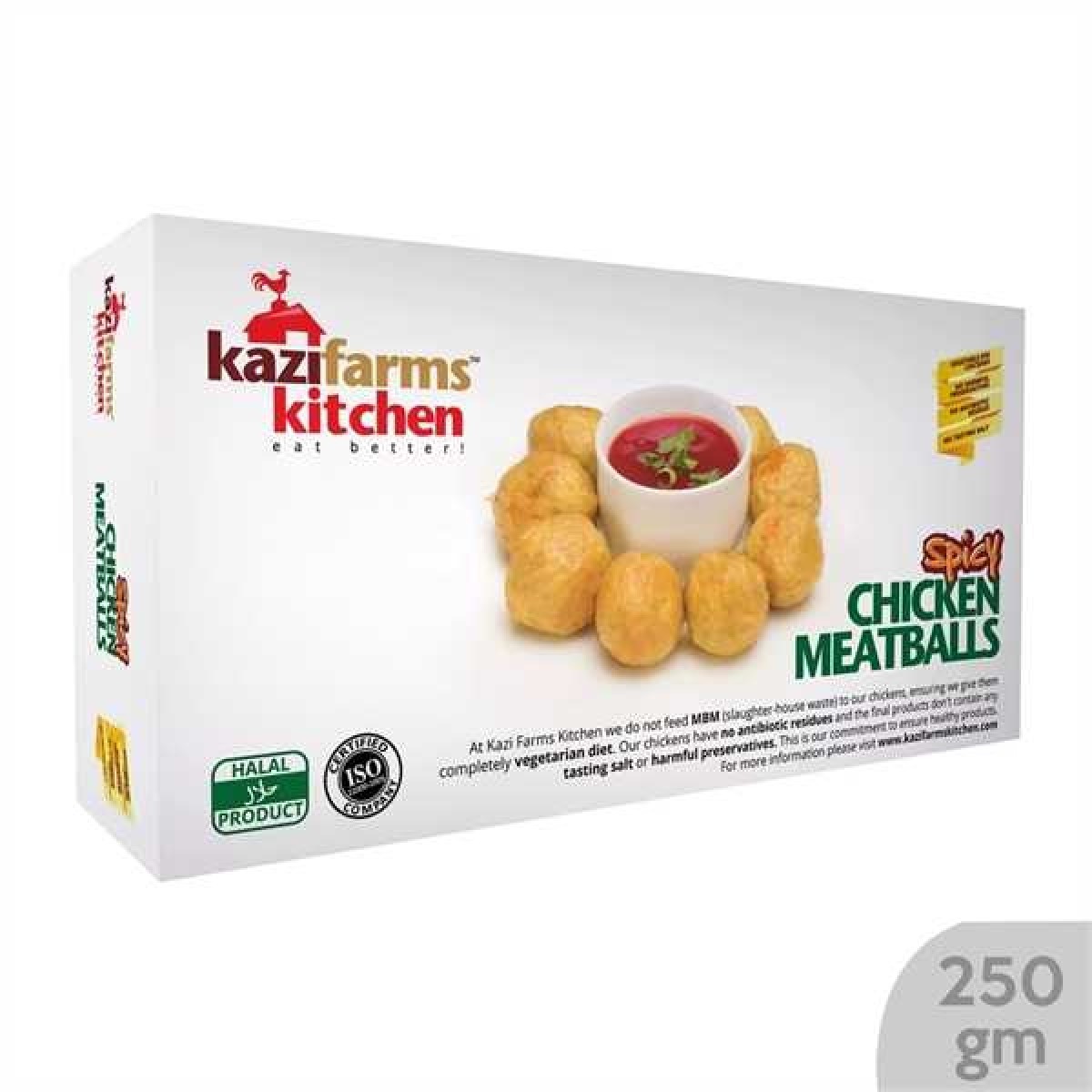 Kazi Farms Kitchen Chicken Spicy Meat Ball