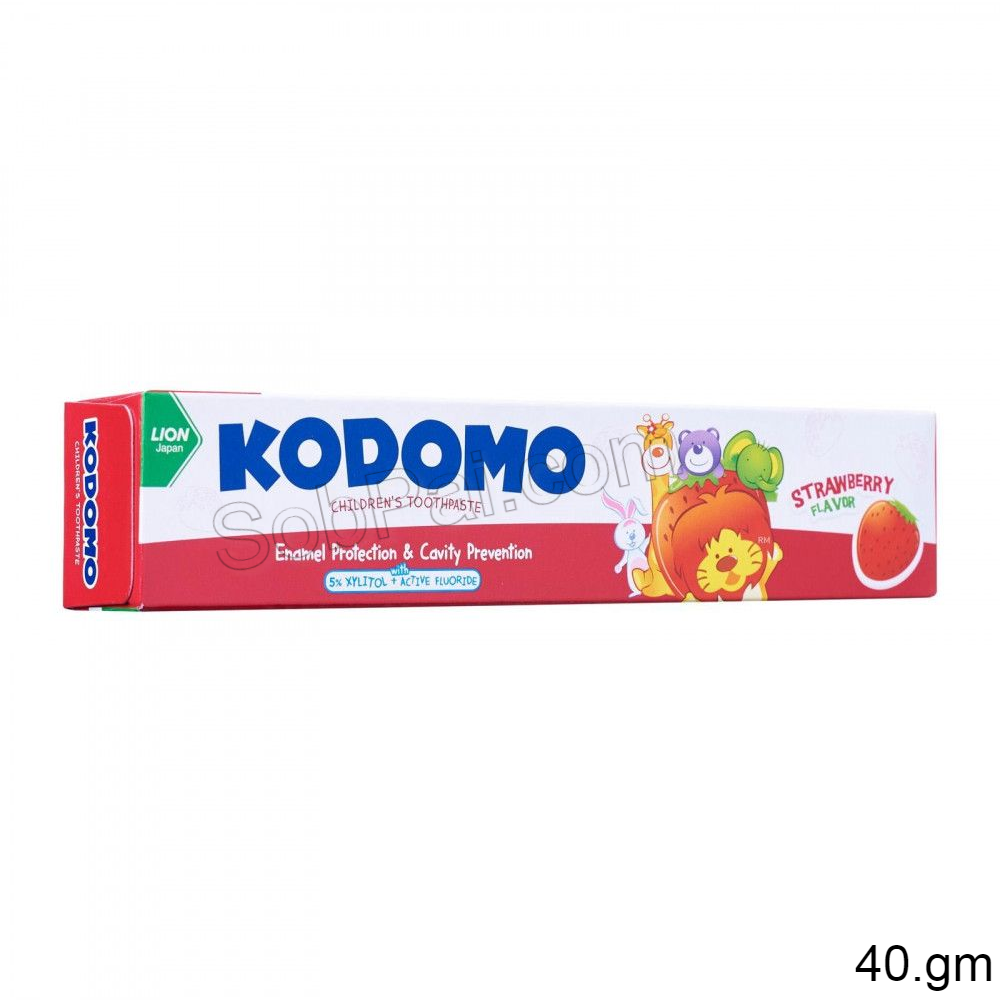 Kodomo Tooth Paste Cream (Strawberry, Orange, Grpape) - 80 Gm - Image 5