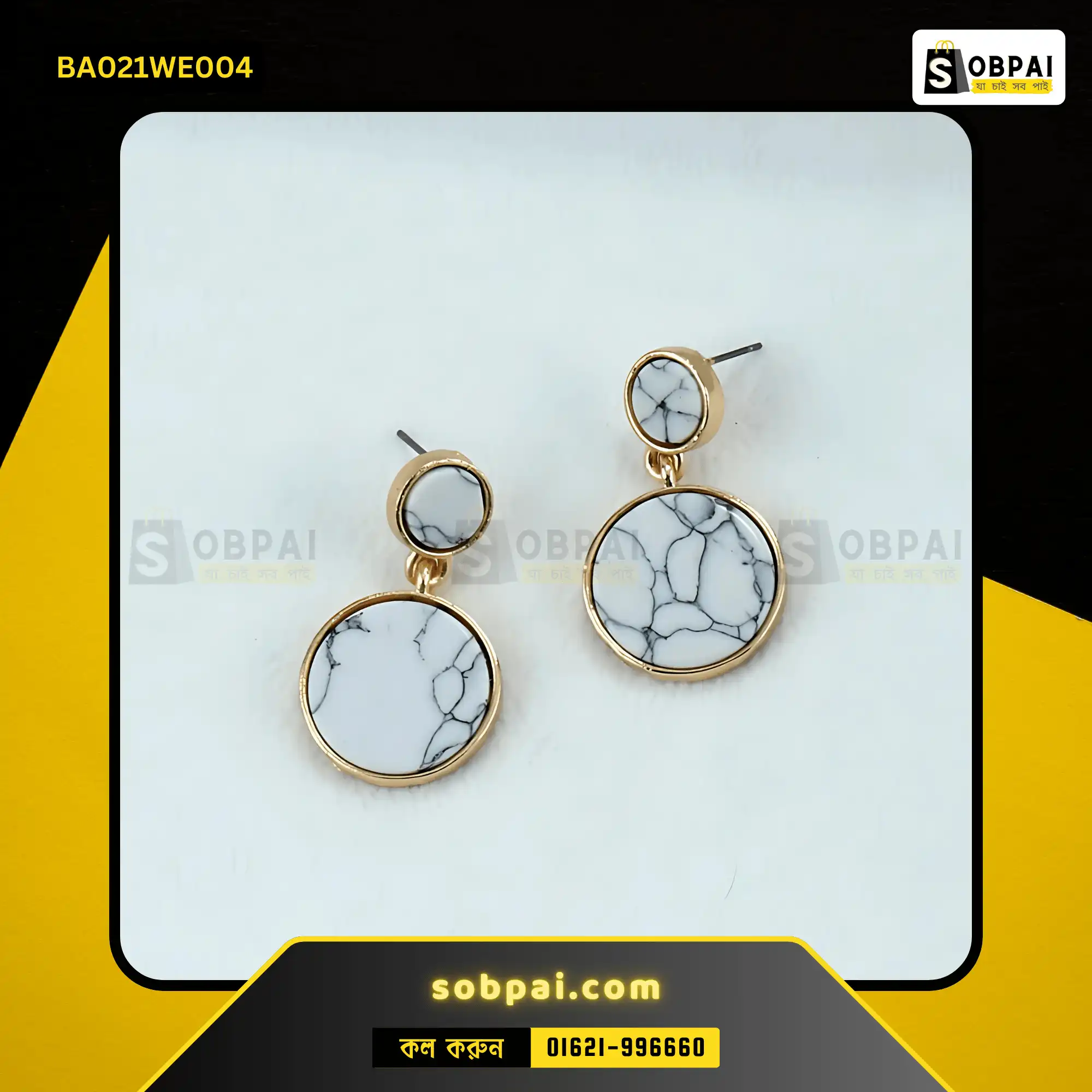 Elegant Korean White Dangle Earrings for Women - Image 3