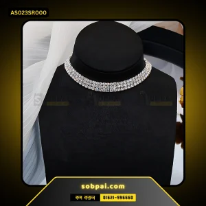 Elegant Rhinestone Choker for Weddings (Silver)