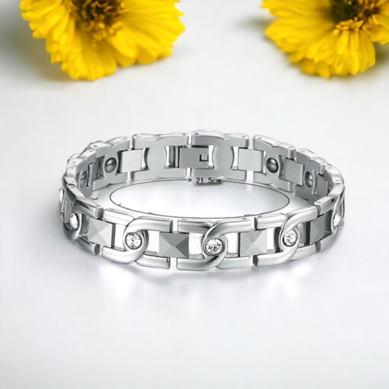 SobPai Men and Women Therapeutic Energy Healing Magnetic Bracelet Bangle for Arthritis Pain Relief and Slimming - Unisex Health Care Jewelry