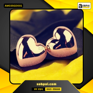 Heart-Shaped Mini Fashion Earrings - Gold (small)