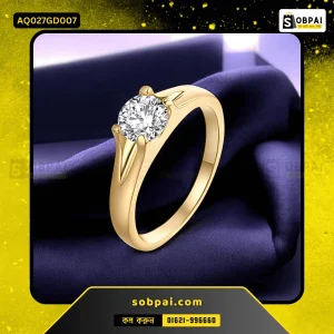 Elegant Crystal Stainless Steel Women?s Rings (Gold - 7)