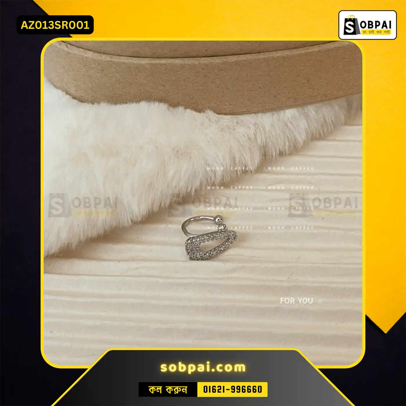 Stylish No-Piercing Ear Cuff for Women ( Silver) - Image 4