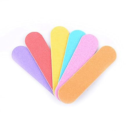 SobPai Professional Colorful Nail File Set - Mini Double-Sided Emery Boards, Washable Sandpaper Nail Buffers for Nail Care and Manicure - Image 3