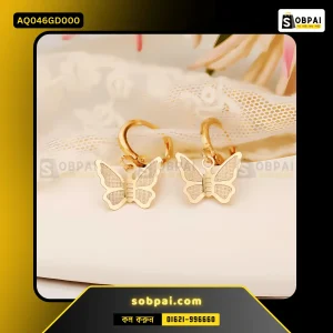 Elegant Geometric Hoop Earrings (Gold)