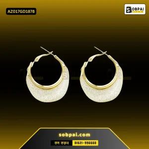 Elegant Gold Oval Water Drop Earrings