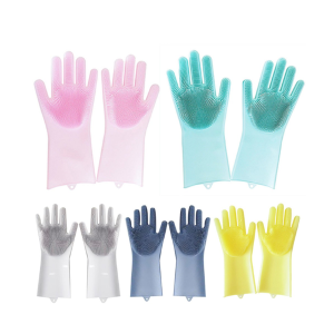High Quality Silicone Dish Washing Kitchen Hand Gloves