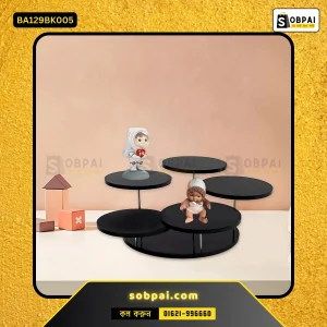 5-Layer Rotating Acrylic Display Rack-Black