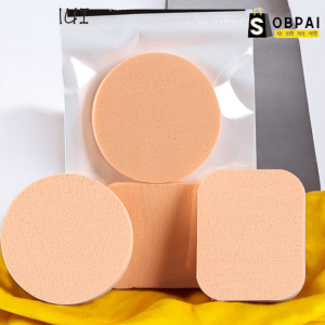 SobPai Digital Shoppy Face Sponge Powder Puff - 2 Pieces, Brown, Soft Micro-fiber Makeup Sponges for Flawless Foundation Application, Suitable for All Skin Types