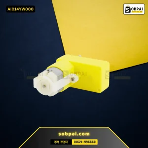 6V DC Geared Motor for Robot Cars - Yellow