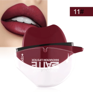 SobPai LIP SHAPE Long Lasting Waterproof Matte Lipstick, Non-Stick Cup, Lightweight, Moisturizing, Smooth Application, Perfect for Women & Girls - Merun
