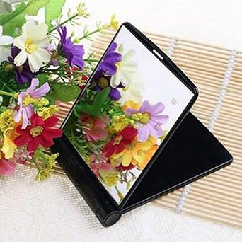 SobPai 8 LED Lights Makeup Cosmetic Folding Portable Travel Compact Pocket Mirror - Image 2