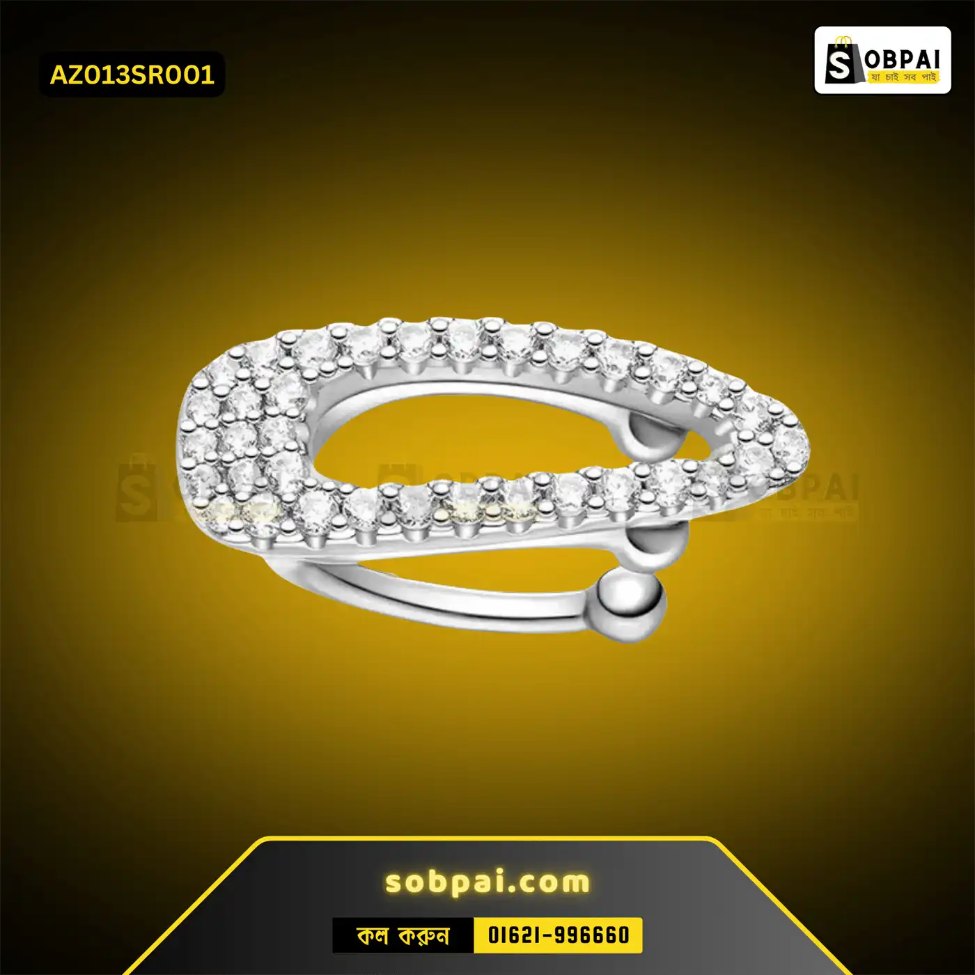 Stylish No-Piercing Ear Cuff for Women ( Silver)