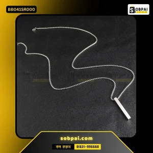 Stylish Hip-Hop Long Geometric Necklace (Silver)