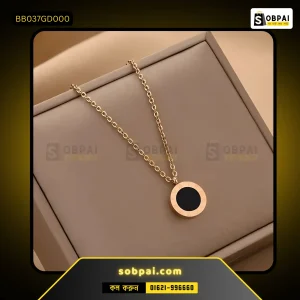 Elegant Roman Numeral Necklace for Women (Gold)