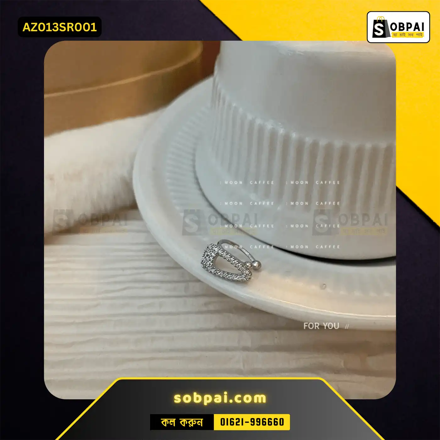 Stylish No-Piercing Ear Cuff for Women ( Silver) - Image 5