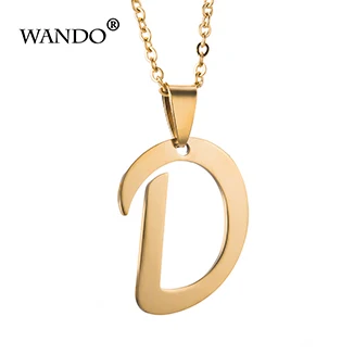 SobPai Women's A-Z Alphabet Letter Pendant Necklaces - Personalizable Stainless Steel Glamour Jewelry - Ideal for Engagements, Weddings, and Special Occasions - Image 3