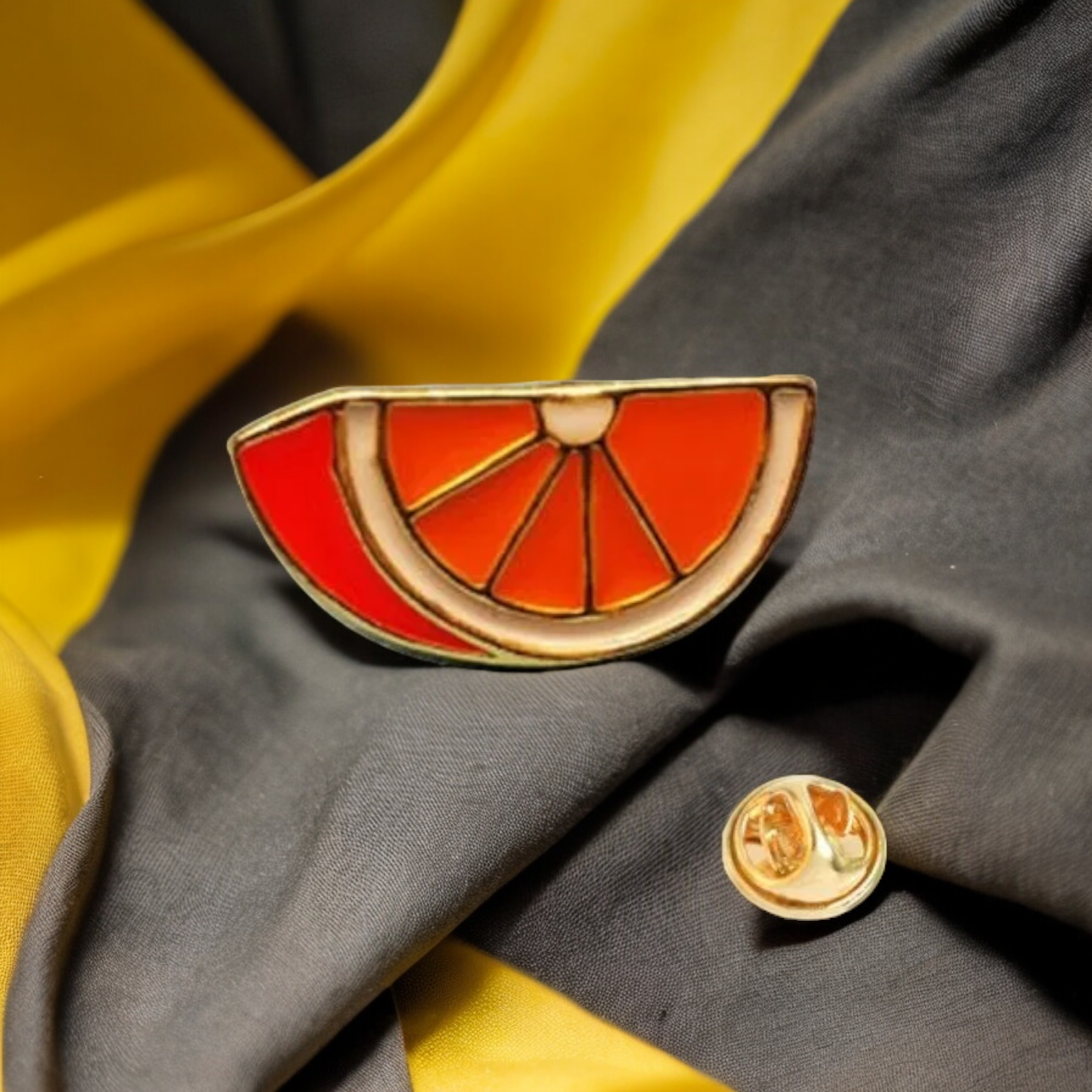 SobPai Cute Enamel Fruit Brooch Collection - Strawberry, Orange, Pineapple, Watermelon, Kiwifruit Lapel Pins for Hat, Bag, Clothing - Fashion Jewelry Gift