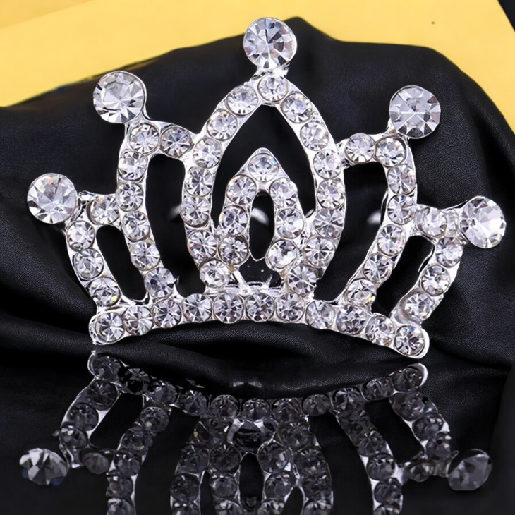 Children's Rhinestone Crystal Tiaras and Crowns for Small Kids Girls - Heart Princess Party Accessories Hair Jewelry Ornaments