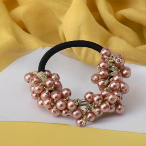 1 pcs Hair Accessories Pearl Elastic Rubber Bands for Women and Girls - High-Quality, Durable, and Stylish Ponytail Holders by SobPai