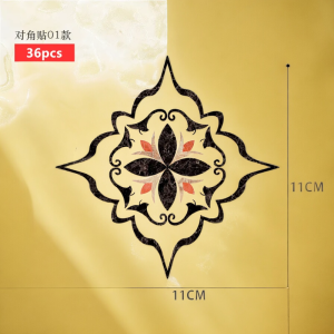 SobPai 36pcs Self Adhesive PVC Ceramic Tile Stickers | Waterproof & Anti-Skid | Art Diagonal Floor Stickers for Kitchen, Bathroom & Home Decor | High-Quality Decorative Stickers