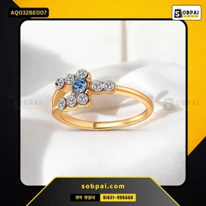 Stylish Zinc Alloy Crystal Wedding Rings (Blue - 7)