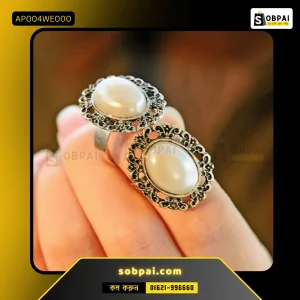 Trendy Vintage Ring for Women  (White)