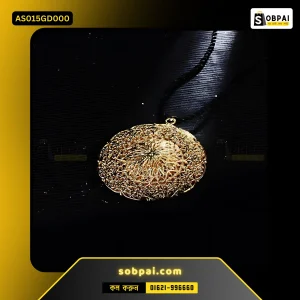 Gold Sun Pendant Necklace for Women & Men