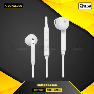 White 3.5mm Wired Earphones with Mic