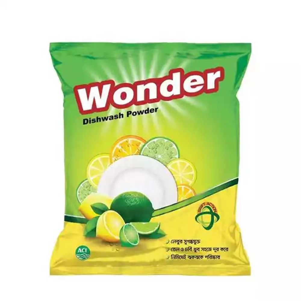 Wonder Dishwash Powder - 500 Gm
