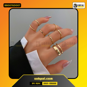 Trendy Gold Finger Rings for Women - GOLD