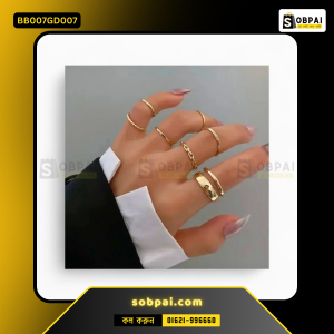 Trendy Gold Finger Rings for Women - GOLD