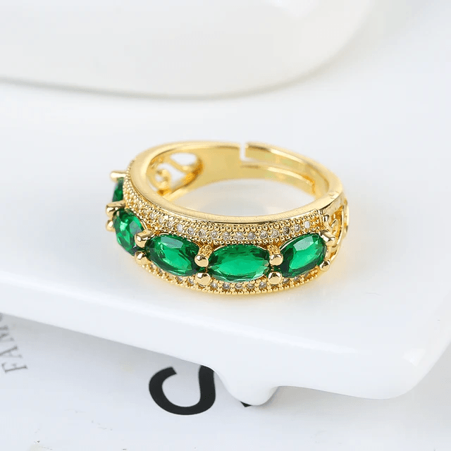 Luxury Fashion Micro Inlaid Electroplated Zircon Women's Adjustable Ring - Classic Fine Jewelry Wholesale High Quality Gifts by SobPai - Image 3